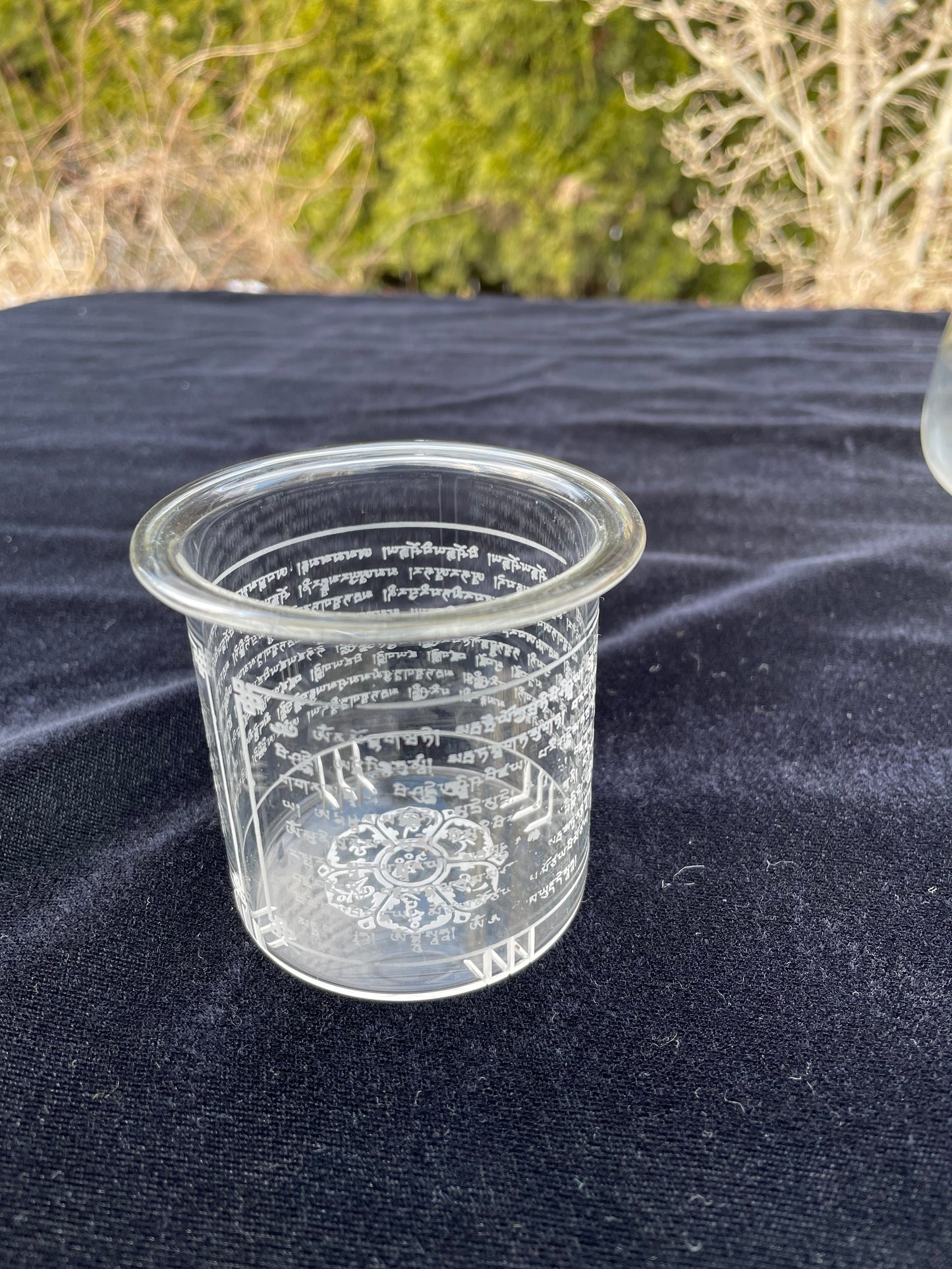 Namgyalma Mantra 1000ml Etched Glass Tea Pot